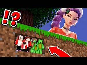JJ and Mikey Family Use TINY MOD To Prank CHRISTMAS RUMI K-POP DEMON HUNTER - Maizen Minecraft