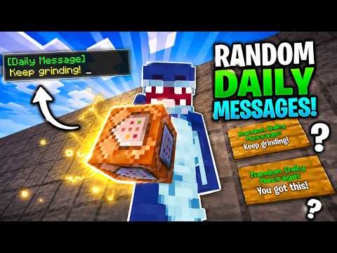 RANDOM Daily Messages with Command Blocks