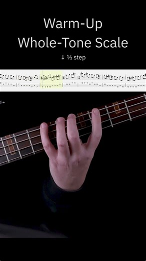 Bass Left Hand Warm-Up | Whole-Tone Scale in Thirds for Clean Performance Control