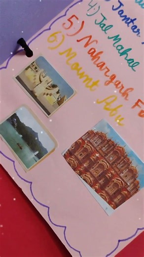 Brochure scrapbook on rajasthan tourism 😍#art #trending #shorts #rajasthan #culture#gk