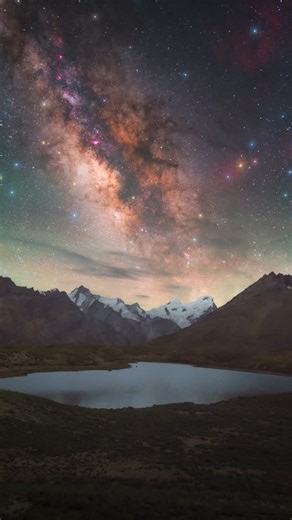 Prathamesh Jaju on Instagram: "Bro took ‘reach for the stars’ way too literally 😂✨ [ milkyway, photography, timelapse, nightsky, reels, astronomy, astrophotography, stars, Himalayas, universe, space, ladakh, nightsky, india, ISRO, NASA]"