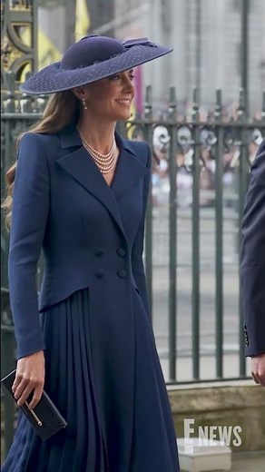 Kate Middleton and Prince Williams arrive to the Commonwealth Day Service.
