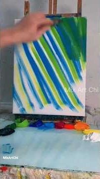 Easy Acrylic Scenery painting techniques for beginners 🎨🖌️#art #artist #painting #Mixartchi