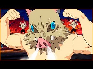 All Inosuke ( Entertainment District ) Unique Interactions | Demon Slayer The Hinokami Chronicles