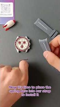 Replace the Omega X Swatch Speedmaster MoonSwatch OEM Band with a Rubber Strap by Perpetual Straps