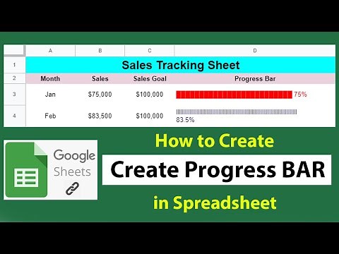 How to Create Progress Bar in Google Spread Sheet | Add Progress Bar in Google Sheet