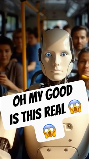 Humanoid Robot Driving a Bus Full of People 😮#shorts