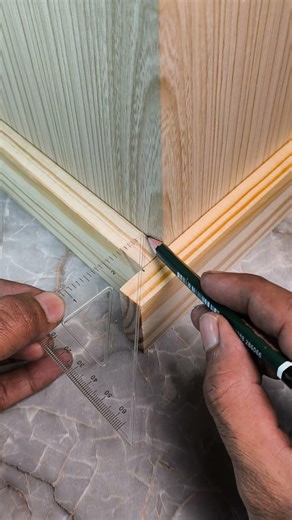 Quick Trick to Measure Corner Angles #woodworking #woodworkingtips #carpentry#joinery#diywoodworking