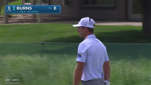 Sam Burns | Round 1 | 3rd hole | Shot 4 | 2025 3M Open
