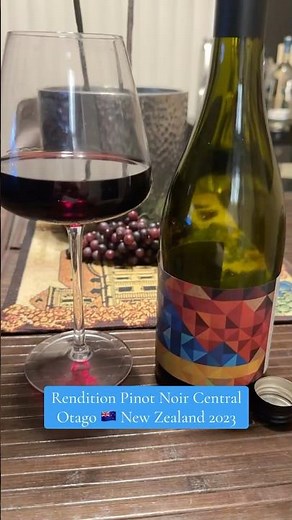 Rendition Pinot Noir Central Otago 🇳🇿 New Zealand 2023 #wine #pinotnoir #newzealand #review #wow