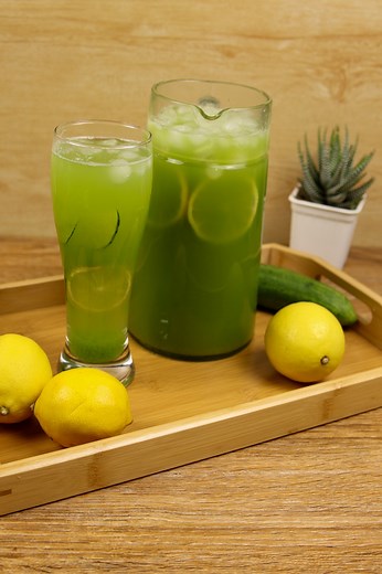 How to make the best Fresh Cucumber Lemonade without using a juicer | Neri's kitchen