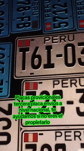 Placas Provisional para Motos en Perú - Trámites Rápidos