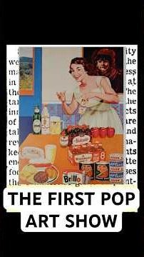 The First Pop Art Show #art #artist #arthistory