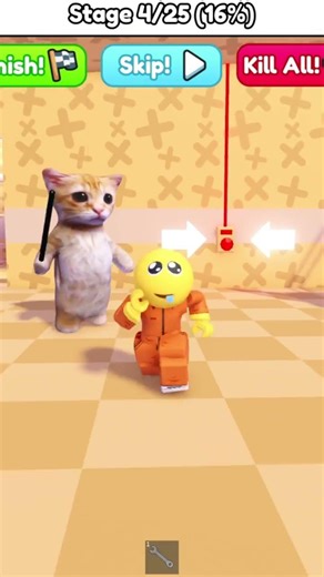Durr ❤️ vs Ay mi gatito Prisión Run #roblox #shorts