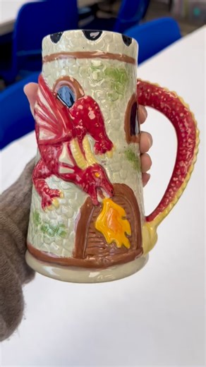 Check this out! Another beautiful piece by this artist. #splatfamilyart #ooak #pyop #dragon #dragonart #fantasy #medevil #hershey #hersheypa | SPLAT Studio