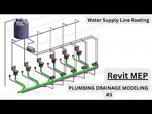 Revit Plumbing Drainage Modeling PT3 | Revit MEP | #plumbing #mep
