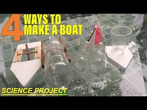 HOW TO MAKE A BOAT | SCIENCE PROJECT | BUOYANCY | JamHomeScience Experiment