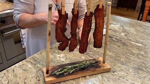 868K views · 16 reactions | Y'all, this is one of my very favorite appetizers at Creek House Seafood & Grill—the Clothesline Candied Bacon! If you haven't tried it at the restaurant, now is the perfect time to try it at home. https://www.pauladeen.com/recipe/clothesline-bacon/ | Paula Deen | Facebook