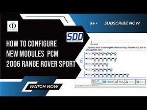 HOW to CONFIGURE NEW MODULES PCM 2006 RANGE ROVER Sport