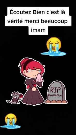 Animated Mourning Scene Featuring Emotional Young Girl