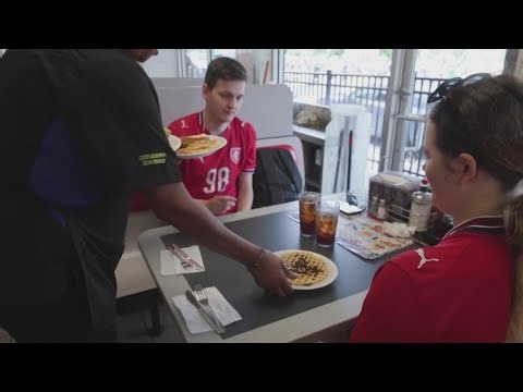 World Cup fans from overseas trying American food for first time