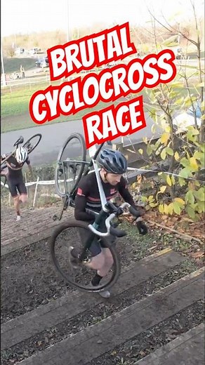 Unbelievable Finish Line Victory Cyclist Conquer The Stairs!