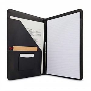 [Hot Item] Office Supply Slim Business Notepad Custom Leather Portfolio Fashion Conference Folder A4