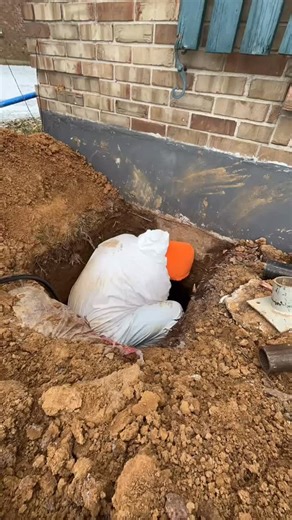 We’re installing piers on a one-story house that’s built on a crawlspace. Over time houses tend to settle whether it’s a basement or crawlspace. #foundation #aqualock #localexperts | Aqua Lock