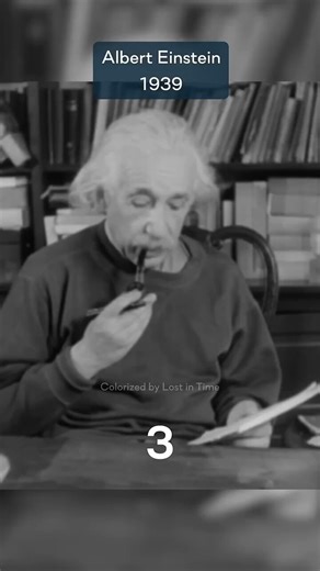 Albert Einstein in 1939 colorized