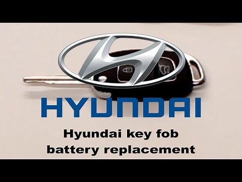 Replacing battery - Hyundai key fob battery replacement