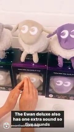 What’s the difference between Ewan the dream sheep and ewan deluxe? Here’s a quick demo showing the differences between these 2 baby sleep soothers 👶🐑💤 | Ewan the dream sheep and friends