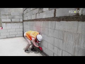 Filling in an Expansion Joint of AAC Block Wall