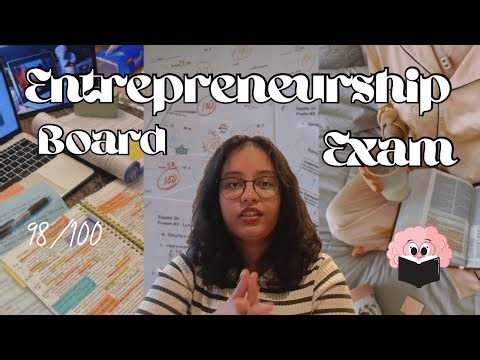Last 3 days strategy for CBSE class 12 ENTREPRENEURSHIP board exam 