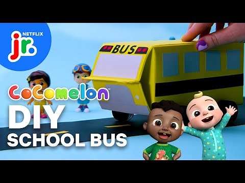 Craft with CoComelon: DIY Milk Carton School Bus 🚌🎨 Netflix Jr