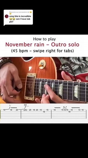 Guitar Tutorial: November Rain Solo Tabs and Melody