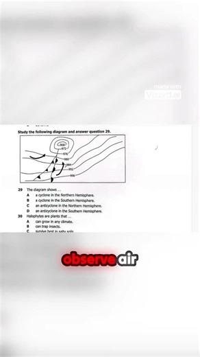 Cyclone vs Anticyclone. Geography Exam Tip #facts