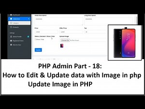 Mind Luster - Learn PHP Admin Part 18 How to Edit Update data with Image in php | Update Image in PHP | Unlink Image