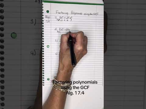 Alg. 1 7.4 Factoring the GCF to solve a polynomial equation #polynomial equations #factoring #gcf
