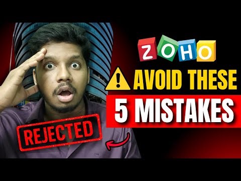 ZOHO Software Developer Interview - 5 Hidden Mistakes That Get You Rejected! 😳 (Tamil)