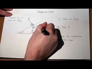 Newton's Laws: Objects on Slopes part 1 - Mechanics 1 Maths A-level