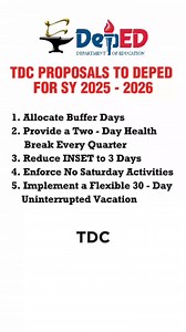 12K views · 20 reactions | TDC Proposals to DepEd for SY 2025 - 2026 #highlights #highlight | Nyl Updates | Facebook
