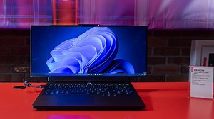 I Saw Lenovo's Rolling Gaming Laptop Screen Sprout an Ultrawide Display