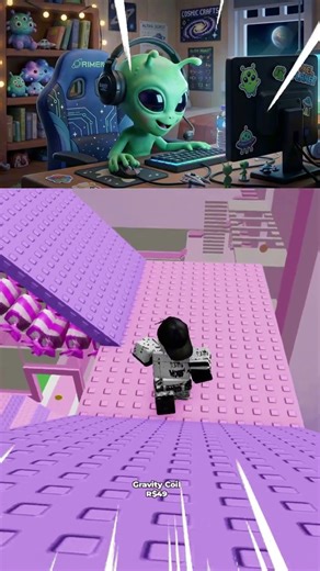 Alien Plays Parkour in Roblox! 👽