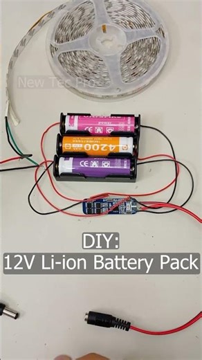 Don't Buy a 12V Battery... BUILD ONE! 🔋 ِDIY 12V Li-ion pack⚡️#Shorts