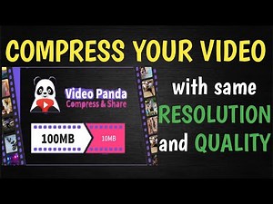 panda video compressor | Compress big size video on your need | video size kaise kam kare