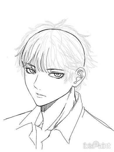 #イラスト #お絵描き #男の子 男の子髪の描き方