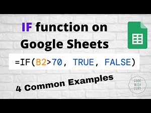 Google Sheets - IF function