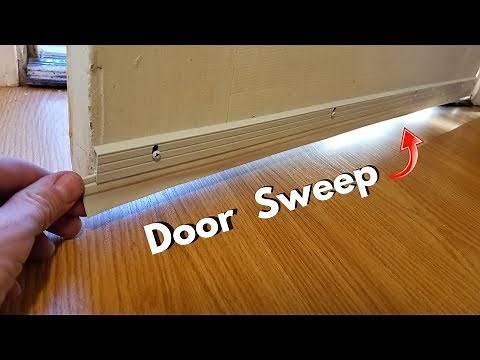 Installing a Door Sweep. Seal Gap, Keep Drafts & Bugs Out! -Jonny DIY