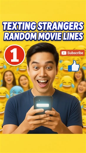 I TEXTED STRANGER💬Random Movie Lines🎬#shorts