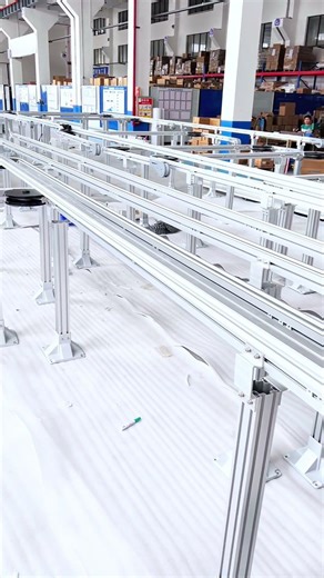 What does a 1,000-meter conveyor line look like in action?